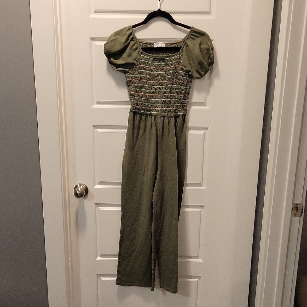 Old Navy Olive Green Kids Jumpsuit